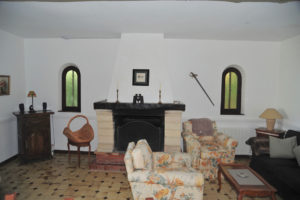 Villa-Rental-Provence-Mas-du-Chene-Livingroom-with-Fireplace